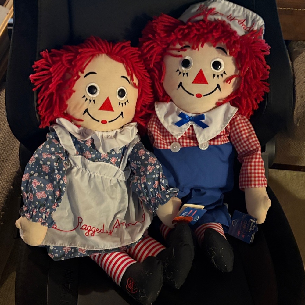 Raggedy Ann & Andy Dolls Set - Red Hair